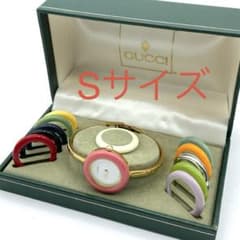 良品☆稼働 グッチ チェンジベゼル Sサイズ 新品電池 レディース腕時計
