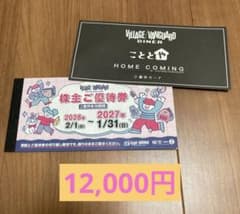 12,000円　VILLAGE VANGUARD 株主優待券2027.1.31のサムネイル