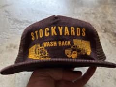 激レア USA デッドストック コーデュロイ 企業系 トラッカーキャップ 超激レアUSA製デッドストックヴィンテージ企業系コーデュロイ