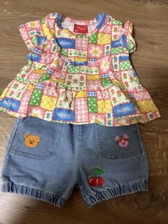 しまむら Wiggle Wiggle 100cmTシャツ ショートパンツのサムネイル