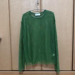 GELLETTE youdoyou グリーン メッシュ 長袖ニットのサムネイル