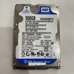 WD Scorpio Blue 500GB 内蔵HDD 正常 1043時間のサムネイル
