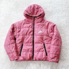 NIKE THERMA-FIT 中綿ジャケット ピンク L（小さめ）