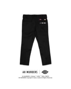 AH MURDERZ x Dickies ツイルパンツ ブラック - メルカリ