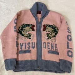 haru EVISU エヴィスカウチンセーター ニット 道楽 size40 haru 様専用EVISU エヴィスカウチンセーター ニット 道楽 size40