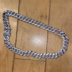 マイアミキューバンチェーン ネックレス シルバーカラーのサムネイル