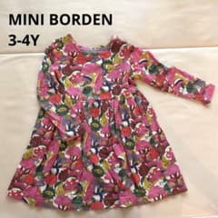 Miniboden 長袖ワンピース ピンク　3-4Y