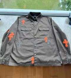 クロムハーツ ワークドッグ デニム ロンシャツ L クロスパッチ - メルカリ