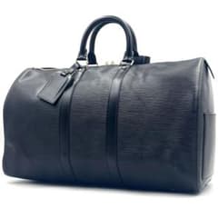 鑑定済✨ルイヴィトン エピ キーポル45 ボストンバッグ 黒色 M59152 極美品】ルイヴィトン キーポル45 ボストンバッグ エピ ブラックM59152