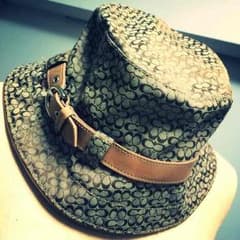COACH 正規M/L美品バスケットハットのサムネイル