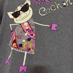 アルベロベロ　裾が可愛いＴシャツ　グレーのサムネイル