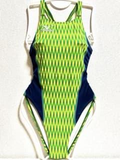 美品MIZUNO 初期マイティライン M うろこ模様 競泳水着 光沢