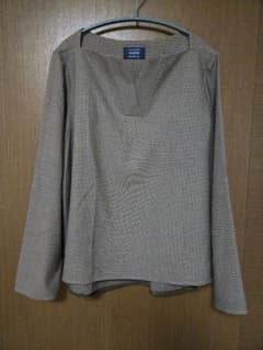 snphila　ボートネックカットソー　裏起毛　サイズフリー　ブラウン