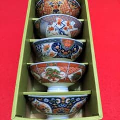 有田焼 栄峰窯 古伊万里 絵変わり 飯碗5客 - メルカリ