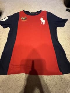 POLO RALPH LAUREN Tシャツ レッド ネイビー dripのサムネイル