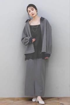 GLOBAL WORK　サテンレースキャミLのサムネイル