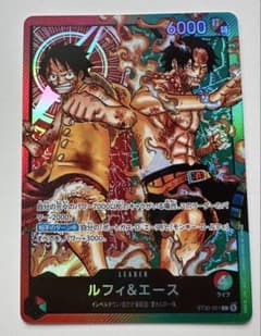 ルフィ＆エース リーダーパラレル ST30-001 ワンピースカード ルフィ&エース リーダーパラレル ST30-001 - メルカリ