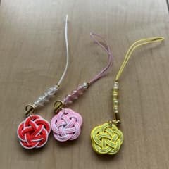 水引 ストラップ 3点セット ハンドメイドのサムネイル