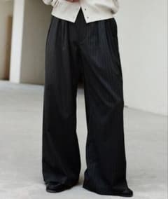 WYM LIDNM FLARE CLOTH BAGGY SLACKSのサムネイル