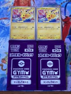 ポケモンカード ピカチュウ 133/M-P プロモ 2枚 未開封ジムパック計4点
