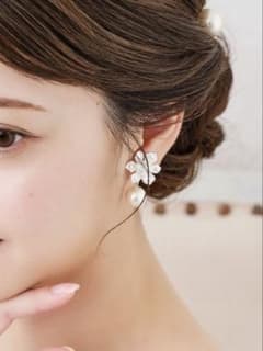 ANNAN WEDDING ピアス ME240 パール フラワーのサムネイル
