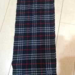 Burberry マフラー 紺 チェックのサムネイル