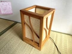 和風 木製 フロアスタンド ランプのサムネイル