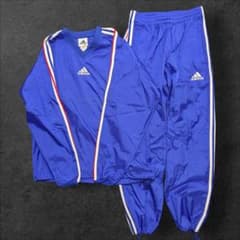 美品】00s adidas ピステ セットアップ ブルー ドローコード y2k