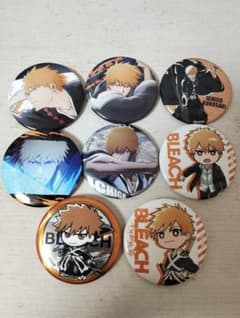 BLEACH 黒崎一護 缶バッジ 8個（eeo、アニメイト、WORLDなど） - メルカリ
