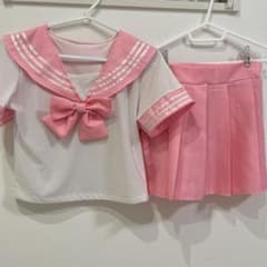 カラーセーラー服 ピンクセーラー服のサムネイル