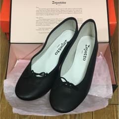 レペット Lepetto 黒 レザー 38 24センチ 未使用のサムネイル