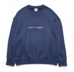USA フルーツオブザルーム スウェット ネイビー LasVegas 古着のサムネイル