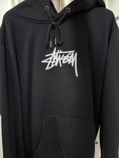 Stussy パーカー ブラック 刺繍ロゴのサムネイル