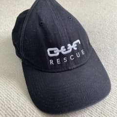 ブラック RESCUE 刺繍キャップのサムネイル
