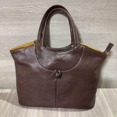 超美品◎ Neutral Gray レザーバッグ　本革　高級のサムネイル