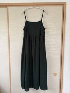 無印良品　キャミワンピース ダークグリーンのサムネイル