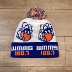 古着　WMMS 100.7 ポンポン ニット帽 ビーニー