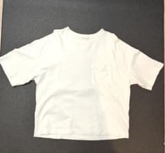 ポケット付き Tシャツ ホワイト Mサイズのサムネイル