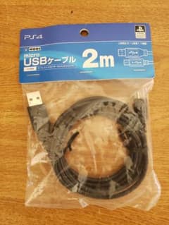 PS4コントローラー充電器(Micro USBケーブル Type-B  2M)のサムネイル