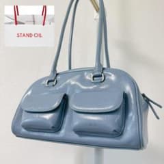 STAND OIL Chubby Bag バッグ ブルー 保存袋付き　1260
