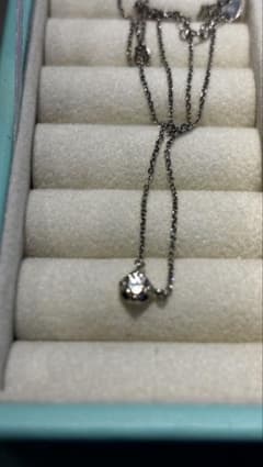4℃ ダイヤ0.166ct pt850ネックレスのサムネイル