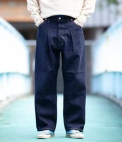 HL デニムパンツ インディゴ ワイドシルエット - メルカリ