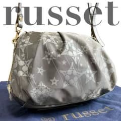 新品 russet 星柄 ショルダー 星チャーム 長さ調節可能 シルバー
