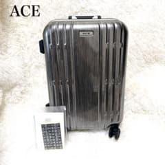 【極美品】ACE　ボルケーノ　32リットル　4輪 ブラック　ポリカーボネート 極美品】ACE ボルケーノ 32リットル 4輪 ブラック