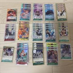 赤緑ルフィデッキ ワンピースカード フラシ 構築済みデッキ - メルカリ