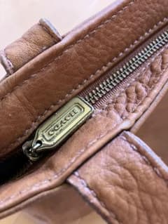COACH レザー トートバッグ ブラウンのサムネイル