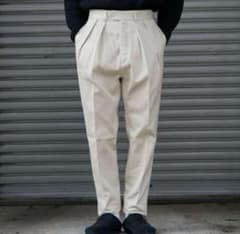 【NEAT】COTTON PIQUE TAPERED　アイボリー　サイズ46 NEAT】COTTON PIQUE TAPERED アイボリー サイズ46 - メルカリ