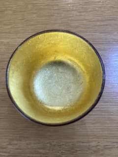 金箔　木製　ぐい呑のサムネイル