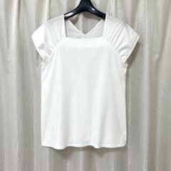 ANAYI カットソー 前後2way仕様プルオーバー ホワイト サイズ36のサムネイル