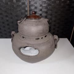 茶道具 風炉 鉄製 釜 鉄釜のサムネイル